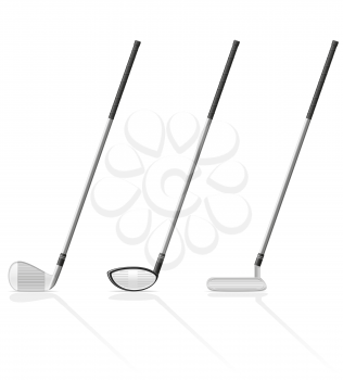 golf club vector illustration isolated on white background