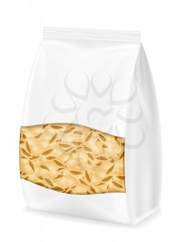 pasta in packaging vector illustration isolated on white background