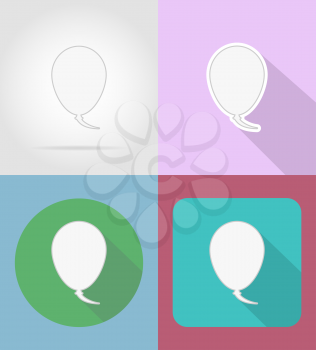 speech bubbles flat icons vector illustration isolated on background