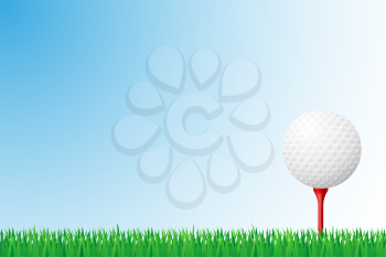 golf grass field vector illustration isolated on background
