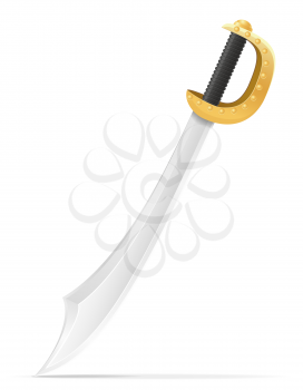 battle sword medieval stock vector illustration isolated on white background