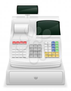 cash register stock vector illustration isolated on white background