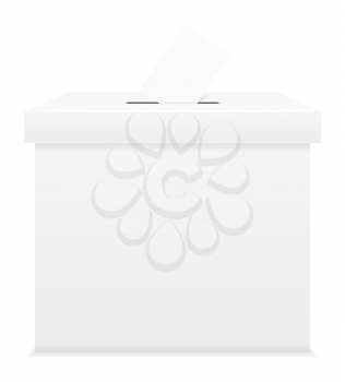 ballot box for election voting vector illustration isolated on white background