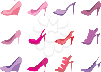 Royalty Free Clipart Image of Shoes