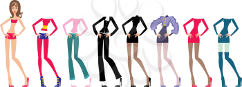Royalty Free Clipart Image of a Woman Cutout