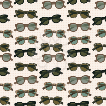 Royalty Free Clipart Image of a Sunglasses Background