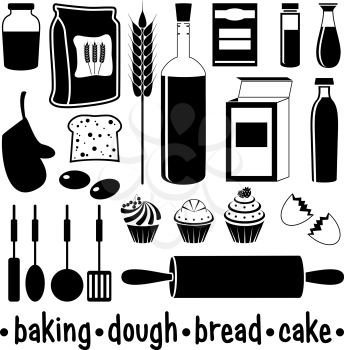 Set of products for baking