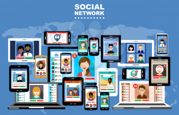 The concept of social networks, blogs and online communication