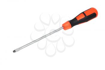new screwdriver isolated on white