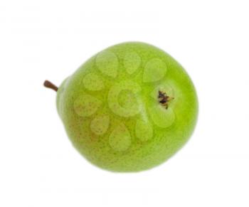 green pear isolated on a white 