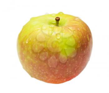 apple close-up on a white background