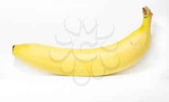 Ripe banana isolated on white background 
