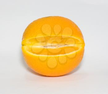 orange fruit on white background 