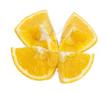 oranges isolated on white 