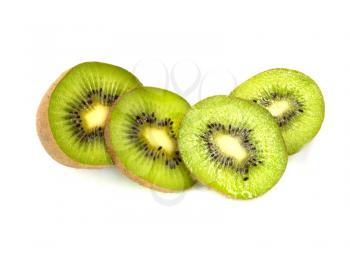 Kiwi Fruit Isolated on white background 