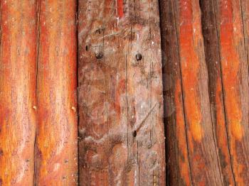Close up of gray wooden fence panels 
       