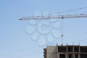 crane boom. building houses