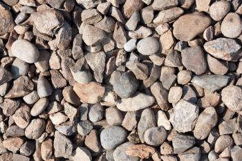 Pebble stones in different shapes 