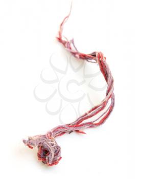 multi-colored rope on a white background