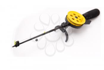 fishing rod on a white background