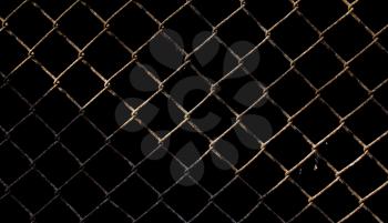background of rusted metal mesh