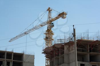 tower crane for building a house