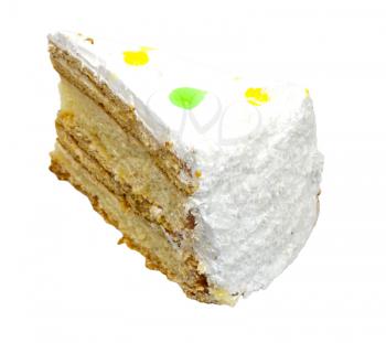 cake on a white background