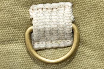 Metal buckle on the fabric