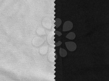 white cloth on a black background