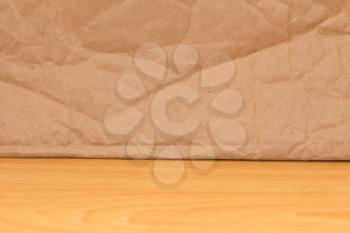 background made ​​of cardboard and wooden background