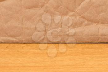 background made ​​of cardboard and wooden background
