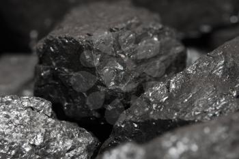 Close up of coal pile