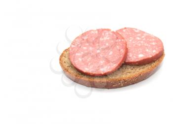 sausage and bread. sandwich
