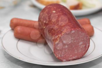 sausage on a plate