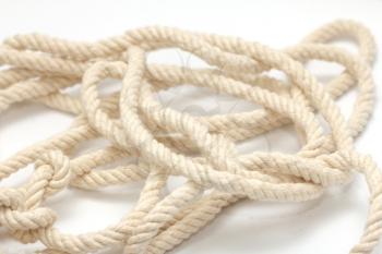 rope on a white background