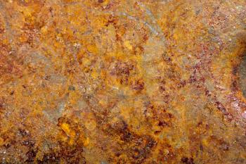 Grunge texture of old rusty metal with scratches and cracks