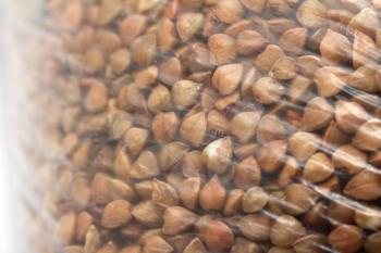 buckwheat in a plastic bag