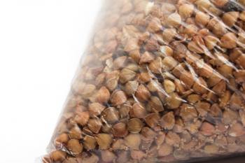 buckwheat in a plastic bag