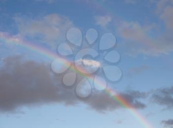 rainbow in the sky on the nature