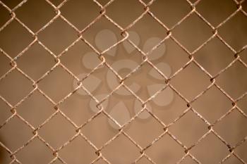 abstract rusty metal mesh