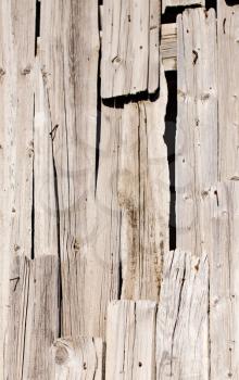 Old wooden boards on fence as background