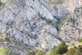 slopes of the mountains in Kazakhstan