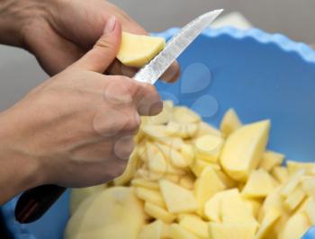 potato cutting knife
