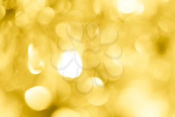 Beautiful festive golden bokeh as background