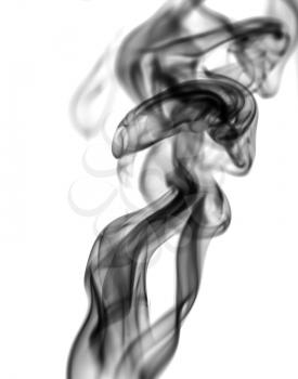 beautiful smoke on white background