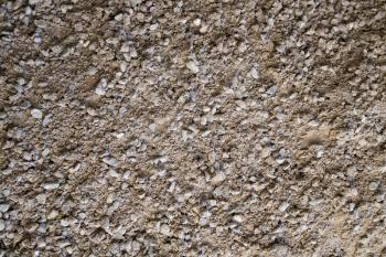 Gravel, pebbles and sand closeup