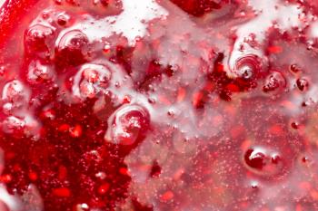 background of raspberry jam. macro