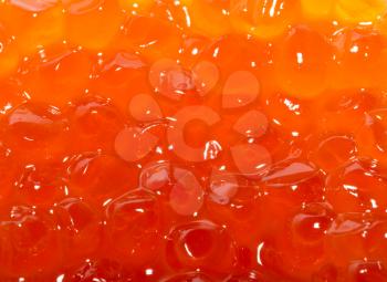 red caviar as background