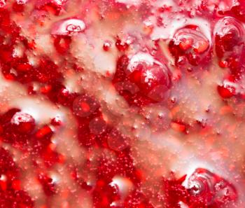 background of raspberry jam. macro