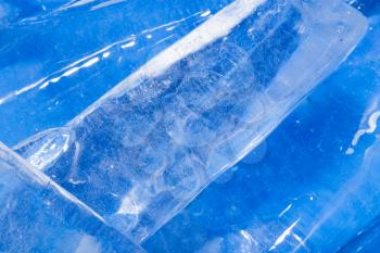 abstract background of blue ice